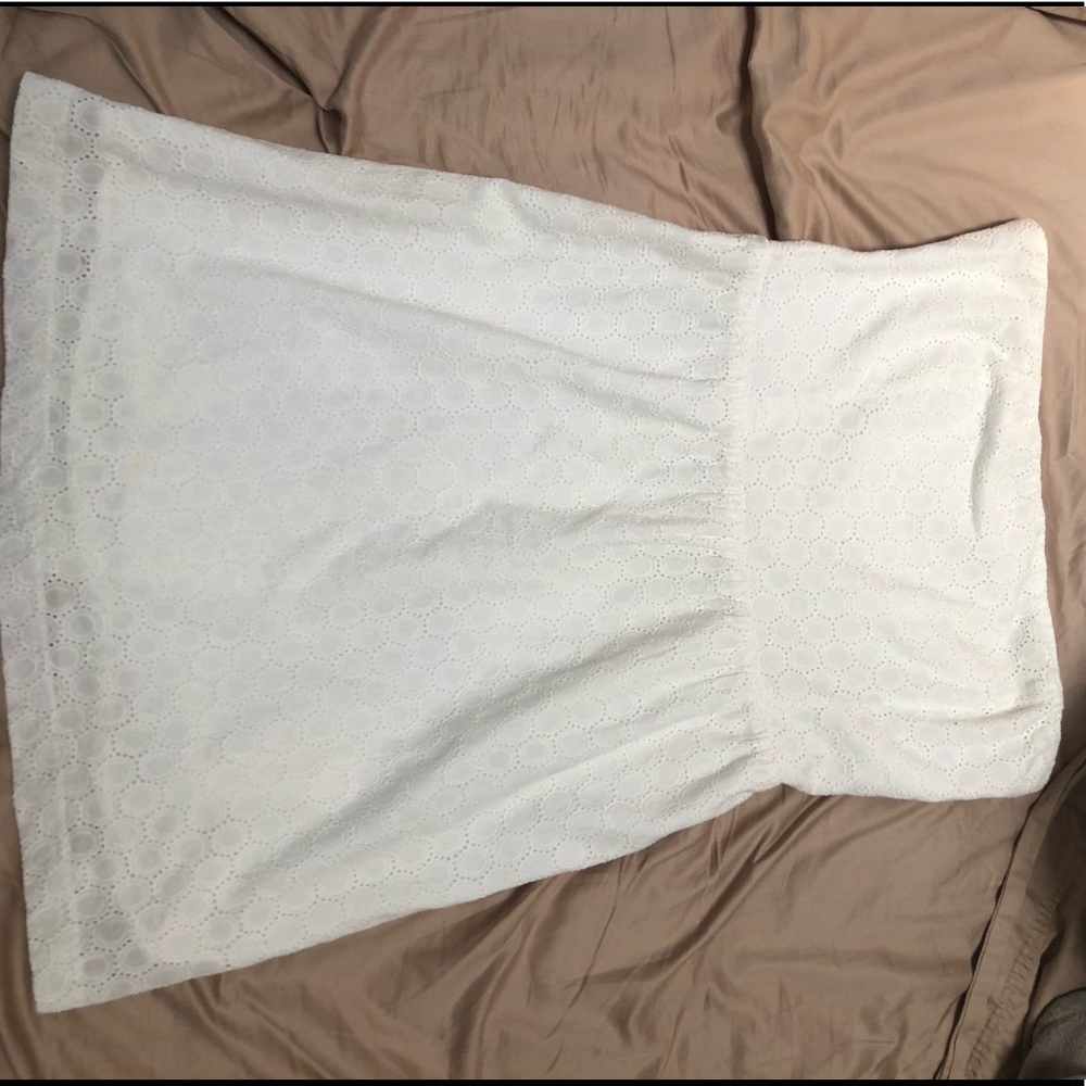 GAP white strapless sun dress